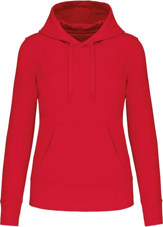 Kariban Eco-Friendly hoodie Dames Red