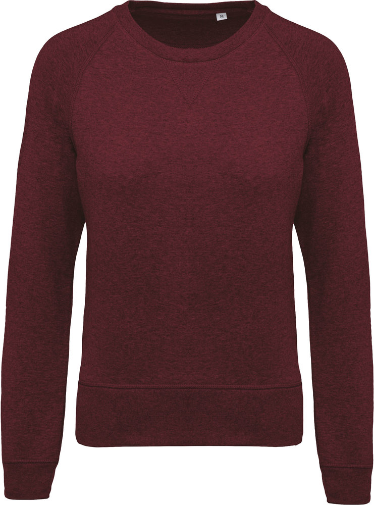 Kariban Eco-Friendly Sweater Dames Wine-Gemêleerd