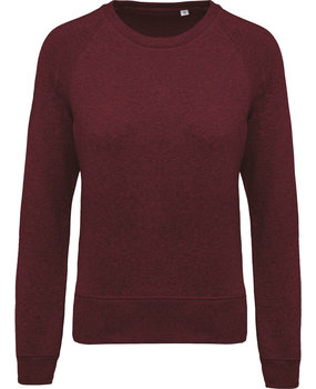 Kariban Eco-Friendly Sweater Dames Wine-Gemêleerd Kariban Eco-Friendly Sweater Dames Wine-Gemêleerd
