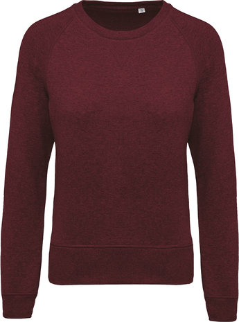 Kariban Eco-Friendly Sweater Dames Wine-Gemêleerd
