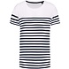 Kariban Eco-Friendly Marine-t-shirt KIDS Wit-Navy Kariban Eco-Friendly Marine-t-shirt KIDS Wit-Navy
