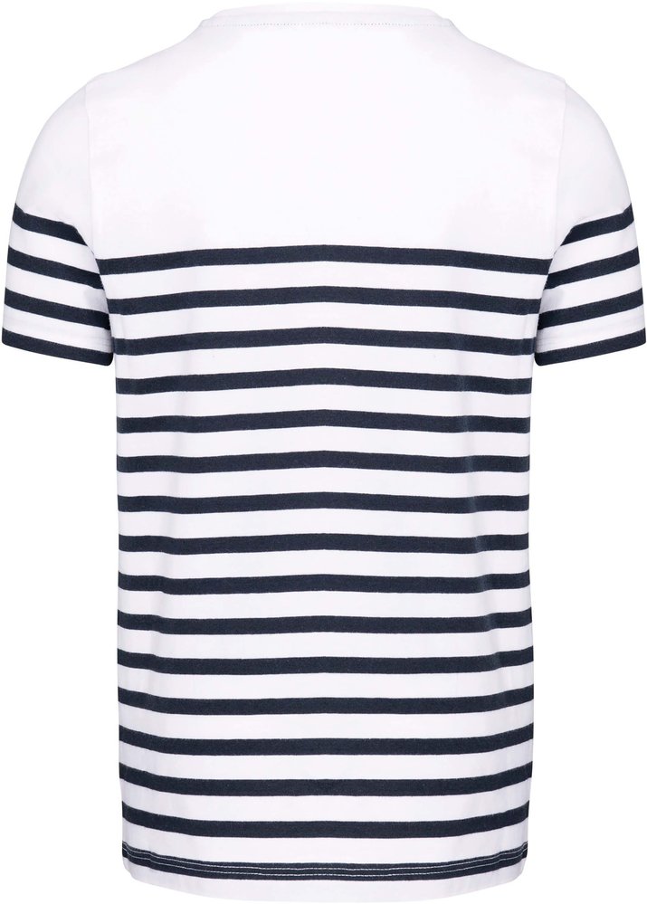 Kariban Eco-Friendly  Marine-t-shirt KIDS Wit-Navy Kariban Eco-Friendly  Marine-t-shirt KIDS Wit-Navy