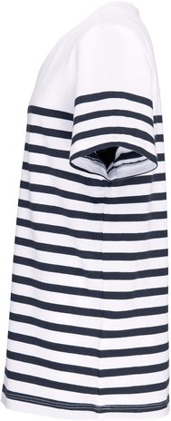 Kariban Eco-Friendly  Marine-t-shirt KIDS Wit-Navy Kariban Eco-Friendly  Marine-t-shirt KIDS Wit-Navy