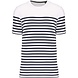 Kariban Eco-Friendly Marine-t-shirt HEREN Wit-Navy Kariban Eco-Friendly Marine-t-shirt HEREN Wit-Navy