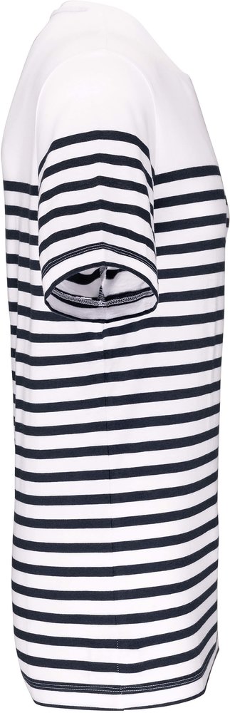 Kariban Eco-Friendly  Marine-t-shirt HEREN  Wit-Navy