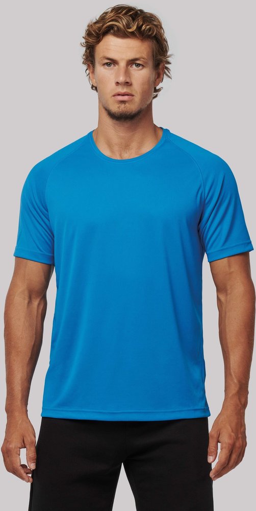 Proact Gerecycled Herensport shirt met ronde hals-Wit Proact Gerecycled Herensport shirt met ronde hals-Wit