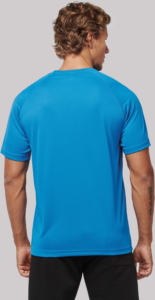 Proact Gerecycled Herensport shirt met ronde hals-Wit Proact Gerecycled Herensport shirt met ronde hals-Wit