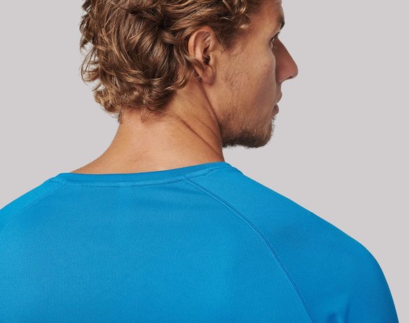Proact Gerecycled Herensport shirt met ronde hals-Wit Proact Gerecycled Herensport shirt met ronde hals-Wit