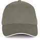K-Up Cap van 100% Biokatoen kleur Almond green-Ivory K-Up Cap van 100% Biokatoen kleur Almond green-Ivory