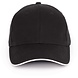 K-Up Cap van 100% Biokatoen kleur black-white K-Up Cap van 100% Biokatoen kleur black-white