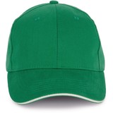 K-Up Cap van 100% Biokatoen kleur Greenfield-Ivory K-Up Cap van 100% Biokatoen kleur Greenfield-Ivory
