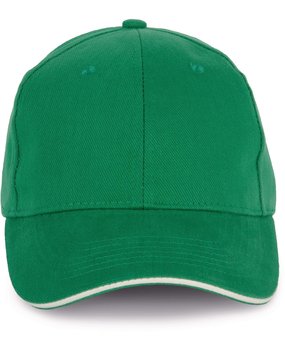 K-Up Cap van 100% Biokatoen kleur Greenfield-Ivory K-Up Cap van 100% Biokatoen kleur Greenfield-Ivory