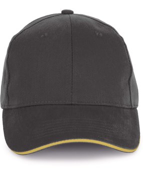 K-Up Cap van 100% Biokatoen kleur Irongrey-Pineapple K-Up Cap van 100% Biokatoen kleur Irongrey-Pineapple