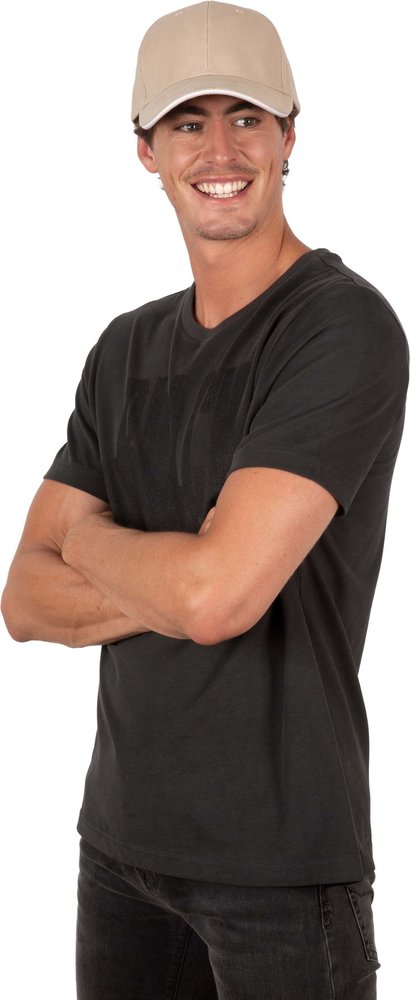 K-Up Cap van 100% Biokatoen kleur Metalgrey-White