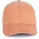 K-Up Cap van 100% Biokatoen kleur Peach-Metalgrey K-Up Cap van 100% Biokatoen kleur Peach-Metalgrey