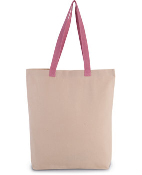 Kimood Eco-Friendly shopper kleur Natural-dark pink