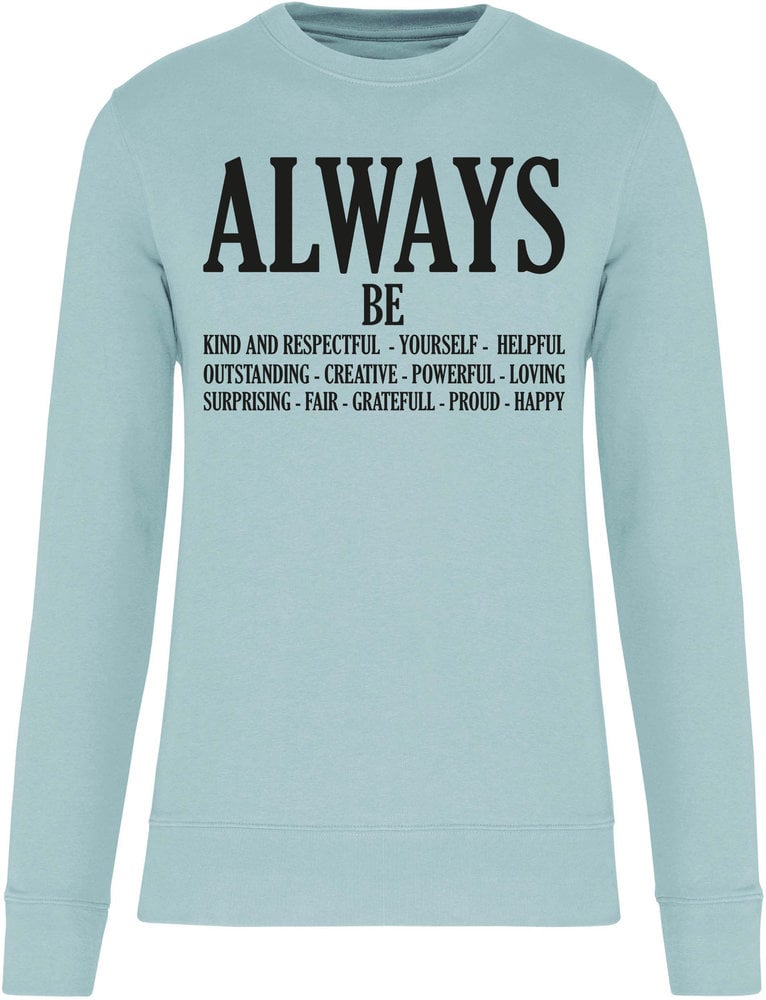 Kariban Eco-Friendly Sweater UNI Ice Mint ALWAYS