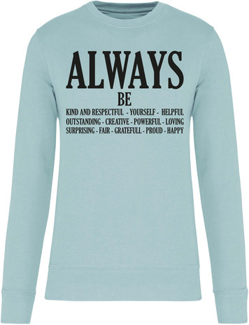 Kariban Eco-Friendly Sweater UNI Ice Mint ALWAYS