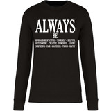 Kariban Eco-Friendly Sweater UNI Zwart ALWAYS Kariban Eco-Friendly Sweater UNI Zwart ALWAYS