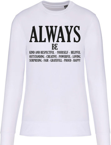 Kariban Eco-Friendly Sweater UNI White ALWAYS Kariban Eco-Friendly Sweater UNI White ALWAYS