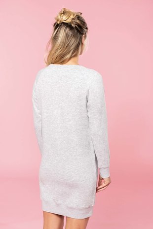 Kariban Lounge jurk Bio in fleece Lightgrey-Heather Kariban Lounge jurk Bio in fleece Lightgrey-Heather
