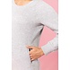 Kariban Lounge jurk Bio in fleece Lightgrey-Heather Kariban Lounge jurk Bio in fleece Lightgrey-Heather