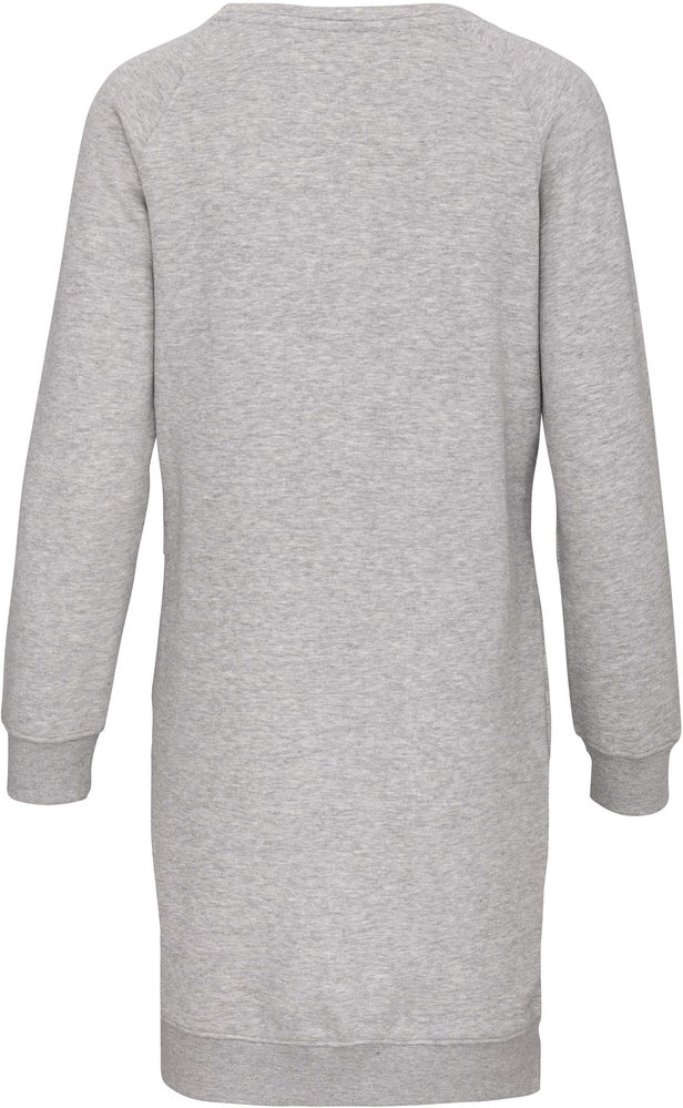 Kariban Lounge jurk Bio in fleece Lightgrey-Heather Kariban Lounge jurk Bio in fleece Lightgrey-Heather