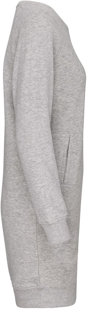 Kariban Lounge jurk Bio in fleece Lightgrey-Heather Kariban Lounge jurk Bio in fleece Lightgrey-Heather