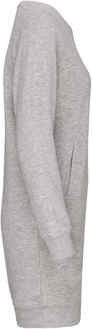 Kariban Lounge jurk Bio in fleece Lightgrey-Heather Kariban Lounge jurk Bio in fleece Lightgrey-Heather