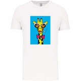 Kariban Bio-katoen T-shirt met opdruk in UNI model │Giraffe met peuk Kariban Bio-katoen T-shirt met opdruk in UNI model │Giraffe met peuk