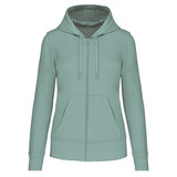 Kariban Eco-Friendly Full ZIP Hoodie│Dames│Sage Kariban Eco-Friendly Full ZIP Hoodie│Dames│Sage