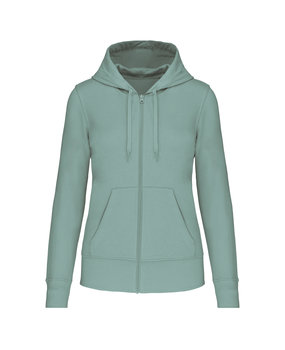 Kariban Eco-Friendly Full ZIP Hoodie│Dames│Sage Kariban Eco-Friendly Full ZIP Hoodie│Dames│Sage