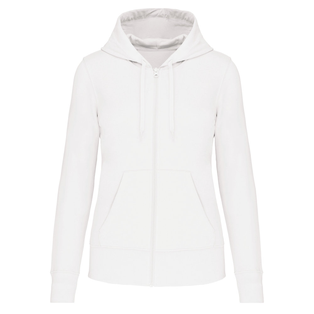 Kariban Eco-Friendly Full ZIP Hoodie│Dames│Wit