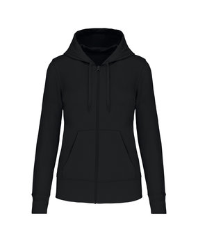Kariban Eco-Friendly Full ZIP Hoodie│Dames│Zwart Kariban Eco-Friendly Full ZIP Hoodie│Dames│Zwart