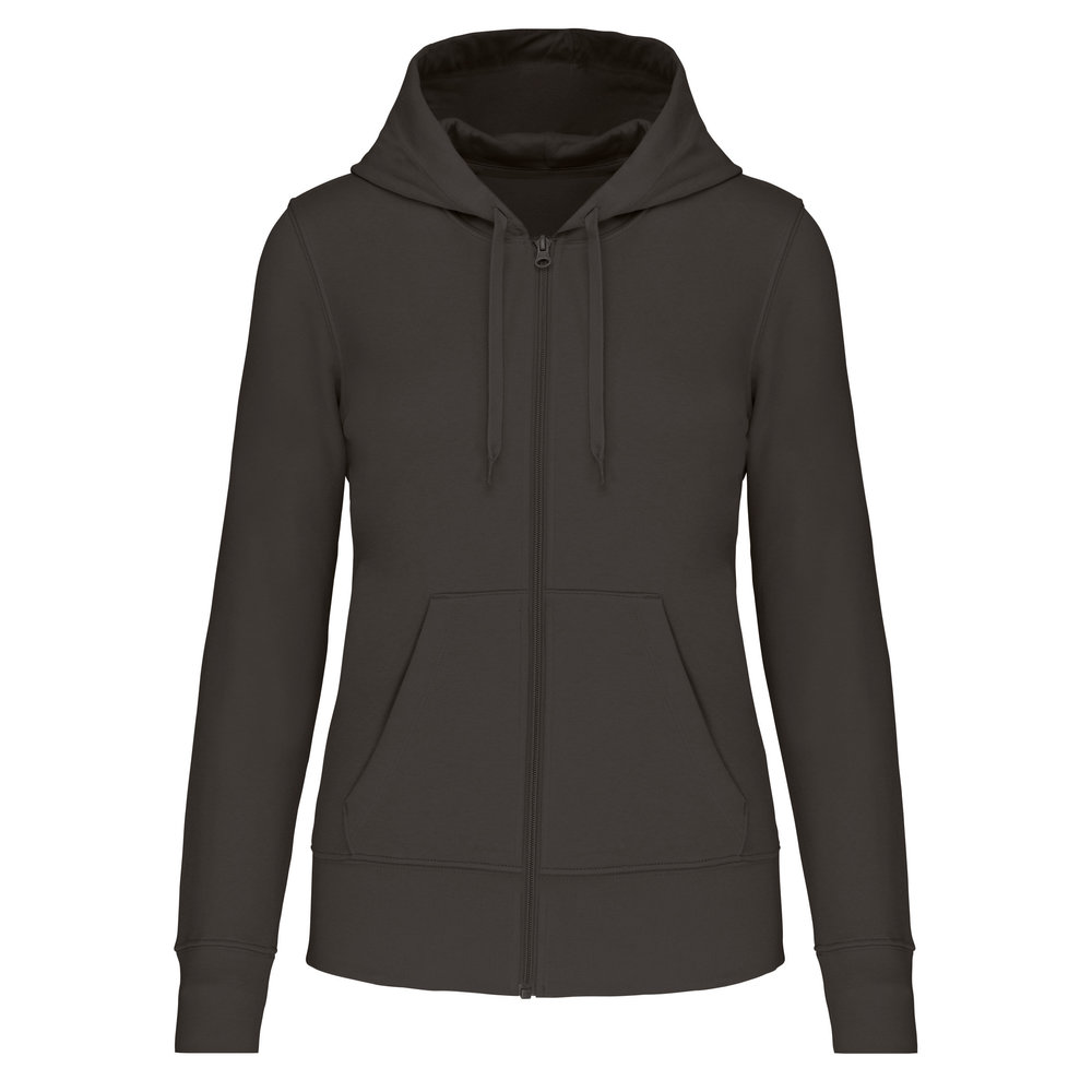 Kariban Eco-Friendly Full ZIP Hoodie│Dames│Dark Grey Kariban Eco-Friendly Full ZIP Hoodie│Dames│Dark Grey