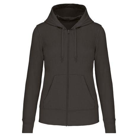 Kariban Eco-Friendly Full ZIP Hoodie│Dames│Dark Grey Kariban Eco-Friendly Full ZIP Hoodie│Dames│Dark Grey