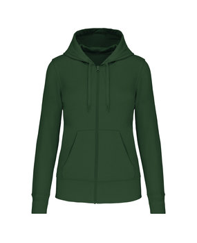 Kariban Eco-Friendly Full ZIP Hoodie│Dames│Forest Green Kariban Eco-Friendly Full ZIP Hoodie│Dames│Forest Green