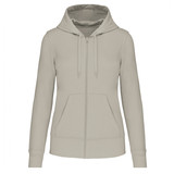 Kariban Eco-Friendly Full ZIP Hoodie│Dames│Clay Kariban Eco-Friendly Full ZIP Hoodie│Dames│Clay
