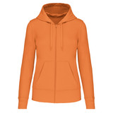 Kariban Eco-Friendly Full ZIP Hoodie│Dames│Light Orange Kariban Eco-Friendly Full ZIP Hoodie│Dames│Light Orange