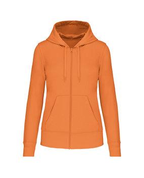 Kariban Eco-Friendly Full ZIP Hoodie│Dames│Light Orange Kariban Eco-Friendly Full ZIP Hoodie│Dames│Light Orange
