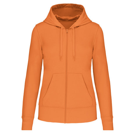 Kariban Eco-Friendly Full ZIP Hoodie│Dames│Light Orange Kariban Eco-Friendly Full ZIP Hoodie│Dames│Light Orange