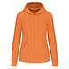 Kariban Eco-Friendly Full ZIP Hoodie│Dames│Light Orange Kariban Eco-Friendly Full ZIP Hoodie│Dames│Light Orange