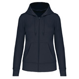 Kariban Eco-Friendly Full ZIP Hoodie│Dames│Navyblue Kariban Eco-Friendly Full ZIP Hoodie│Dames│Navyblue