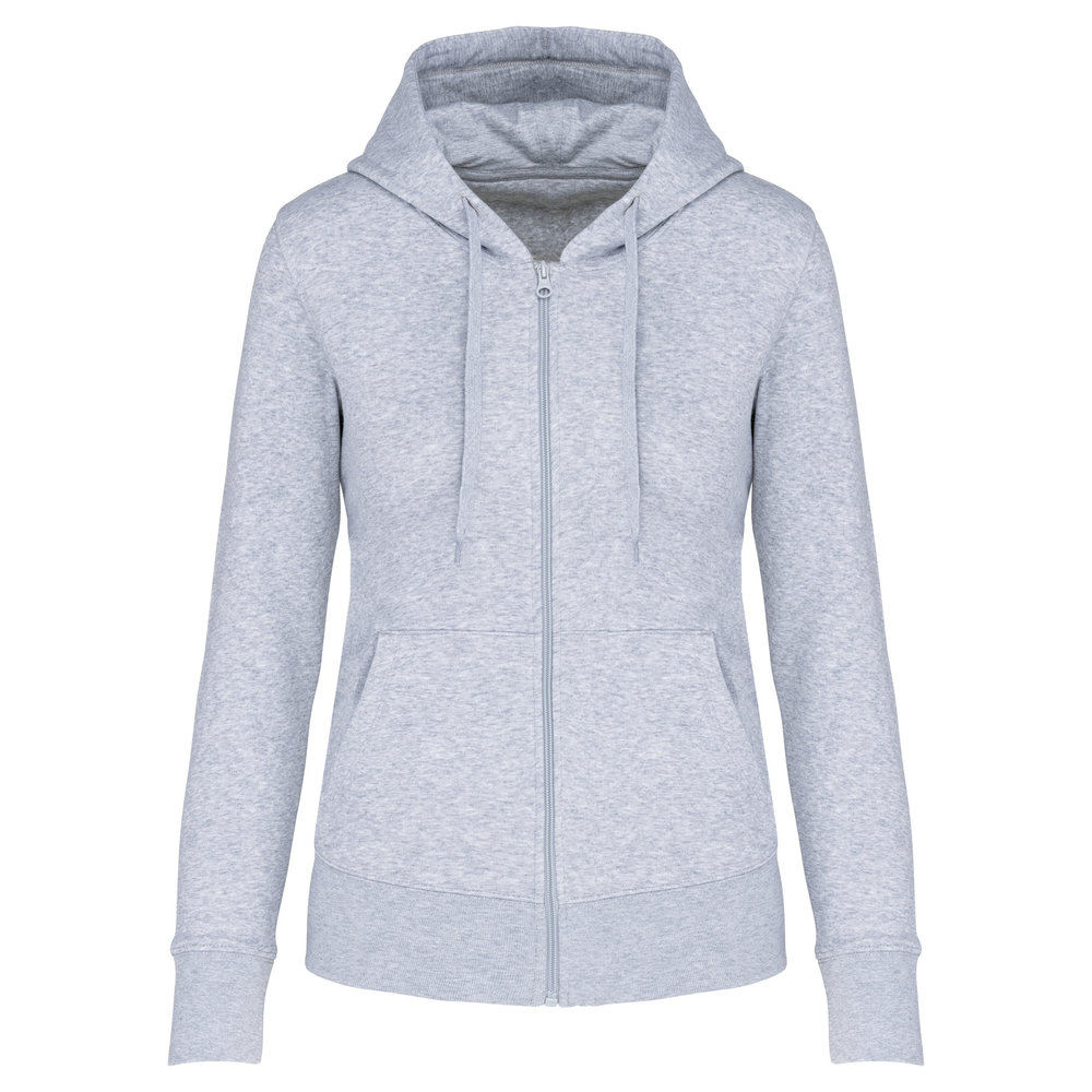Kariban Eco-Friendly Full ZIP Hoodie│Dames│Oxford Grey Kariban Eco-Friendly Full ZIP Hoodie│Dames│Oxford Grey