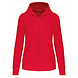 Kariban Eco-Friendly Full ZIP Hoodie│Dames│Red Kariban Eco-Friendly Full ZIP Hoodie│Dames│Red