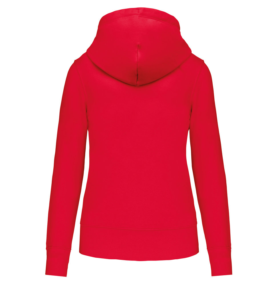 Kariban Eco-Friendly Full ZIP Hoodie│Dames│Red Kariban Eco-Friendly Full ZIP Hoodie│Dames│Red