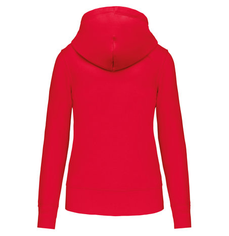 Kariban Eco-Friendly Full ZIP Hoodie│Dames│Red Kariban Eco-Friendly Full ZIP Hoodie│Dames│Red
