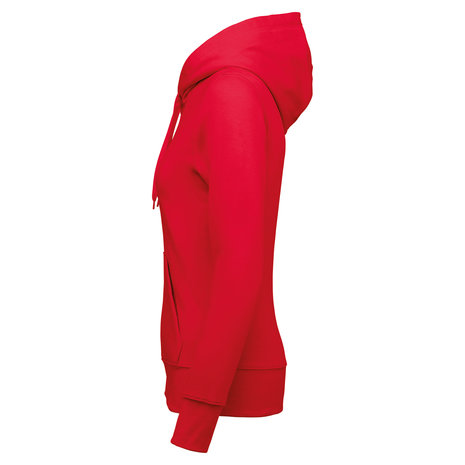 Kariban Eco-Friendly Full ZIP Hoodie│Dames│Red Kariban Eco-Friendly Full ZIP Hoodie│Dames│Red