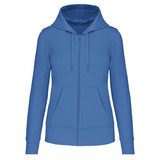 Kariban Eco-Friendly Full ZIP Hoodie│Dames│Light Roaylblue Kariban Eco-Friendly Full ZIP Hoodie│Dames│Light Roaylblue