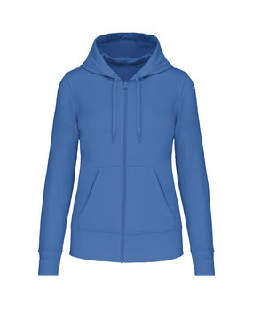 Kariban Eco-Friendly Full ZIP Hoodie│Dames│Light Roaylblue Kariban Eco-Friendly Full ZIP Hoodie│Dames│Light Roaylblue